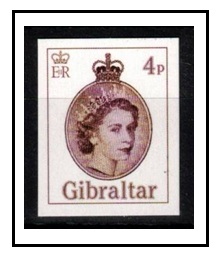 GIBRALTAR - 2014 4p official IMPERFORATE PROOF.