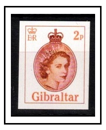 GIBRALTAR - 2014 2p official IMPERFORATE PROOF.