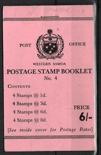 SAMOA - 1964 issue 6/- BOOKLET.  SG SB9.
