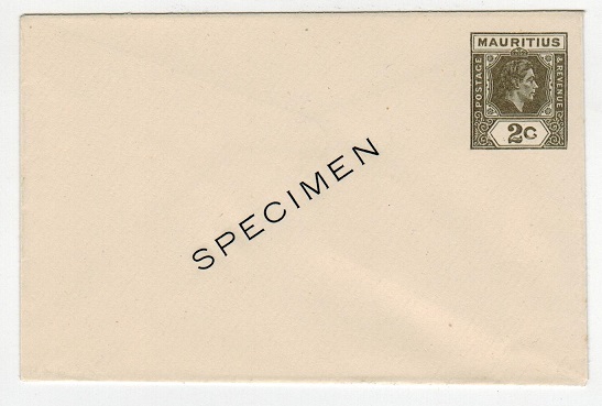 MAURITIUS - 1938 2c grey PSE unused SPECIEMEN.  H&G 45.