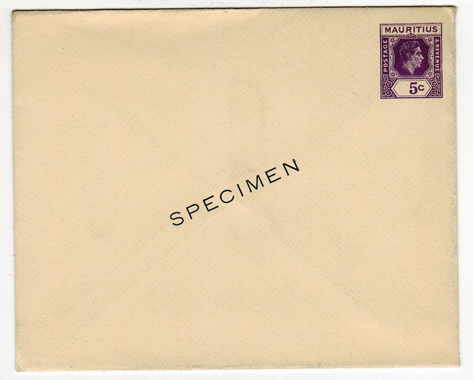 MAURITIUS - 1938 5c violet PSE unused SPECIMEN.  H&G 46.