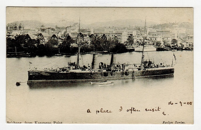 QUEENSLAND - 1905 1d rate postcard with 