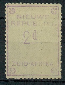 NEW REPUBLIC - 1886 2d violet mint.  SG 3.
