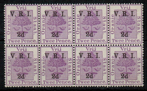 ORANGE FREE STATE - 1900 2d on 2d bright violet 
