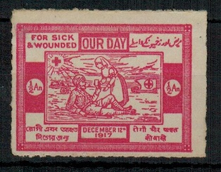 INDIA - 1917 1/2A OUR DAY/FOR SICK AND WOUNDED 