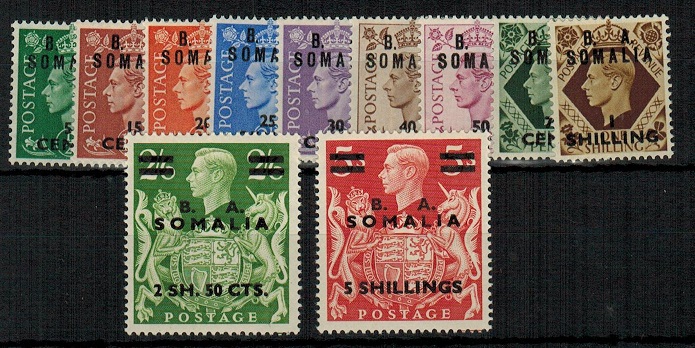 B.O.F.I.C. (Somalia) - 1950 set of 11 U/M.  SG S21-S31.