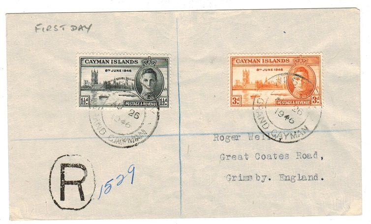 CAYMAN ISLANDS - 1946 registered 