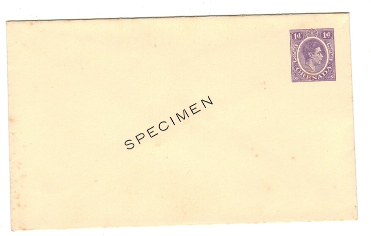 GRENADA - 1938 1d purple PSE overprinted SPECIMEN.  H&G 1.