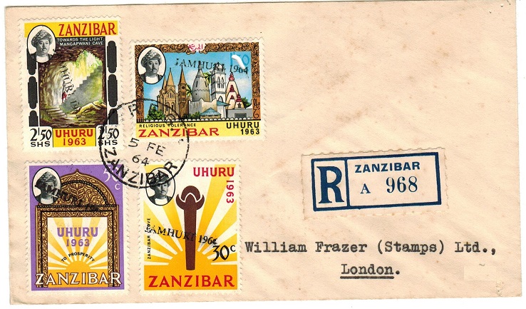 ZANZIBAR - 1964 registered 