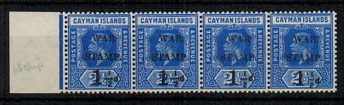 CAYMAN ISLANDS - 1917 1 1/2d on 2 1/2d 