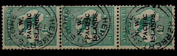 NEW GUINEA (N.W.P.I.) - 1915 1/- emerald vertical 