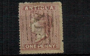 ANTIGUA - 1864 1d dull rose cancelled 