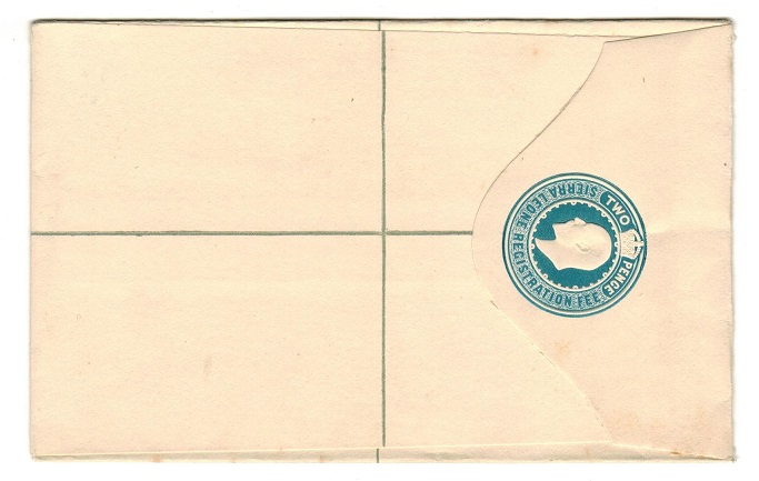 SIERRA LEONE - 1902 2d blue RPSE (size F) fine unused.  H&G 2.