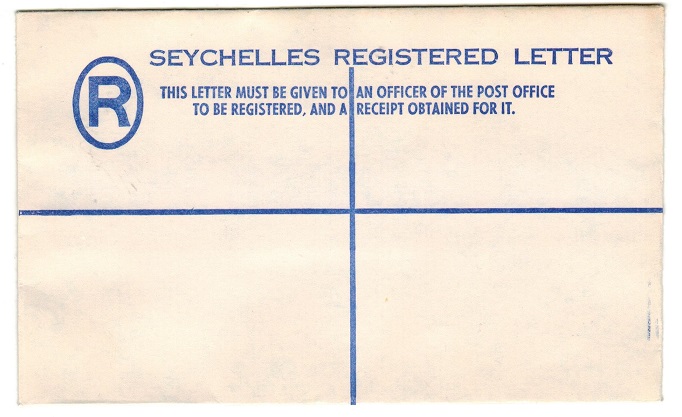 SEYCHELLES - 1960 (circa) dark blue un-denominated RPSE (156x96mm) unused.