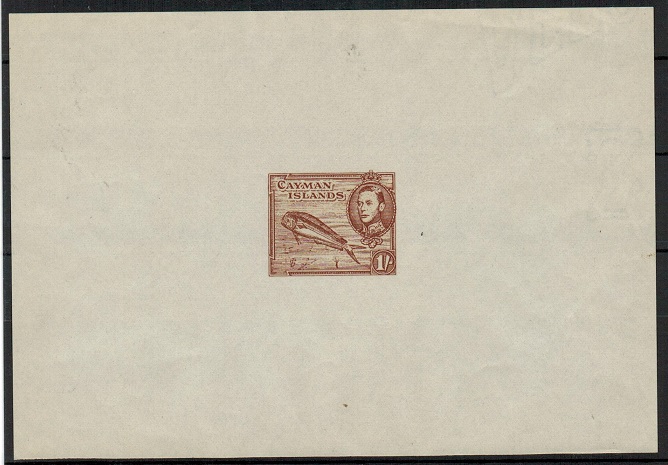 CAYMAN ISLANDS - 1938 1/- (SG type 27) 