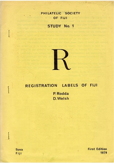 FIJI - Philatelic Society of Fiji monogram on 