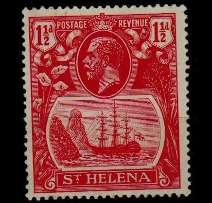 ST.HELENA - 1937 1 1/2d deep carmine red mint.  SG 99e.