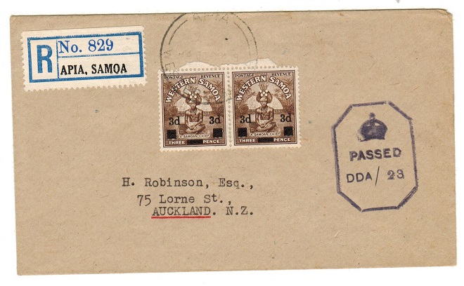 SAMOA - 1944 registered 